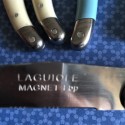 One of the kind Vintage Laguiole Cutlery Set & Famous Bee Ornament - Set of 6 - Signed Inox - Made in France - No More Plastic at Work !