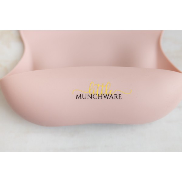 Pastel Pink 6-PIECE Toddler/Baby led Weaning/Feeding set/Kids Tableware set