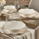 Handmade Organic Porcelain Dinnerware Sets Gold