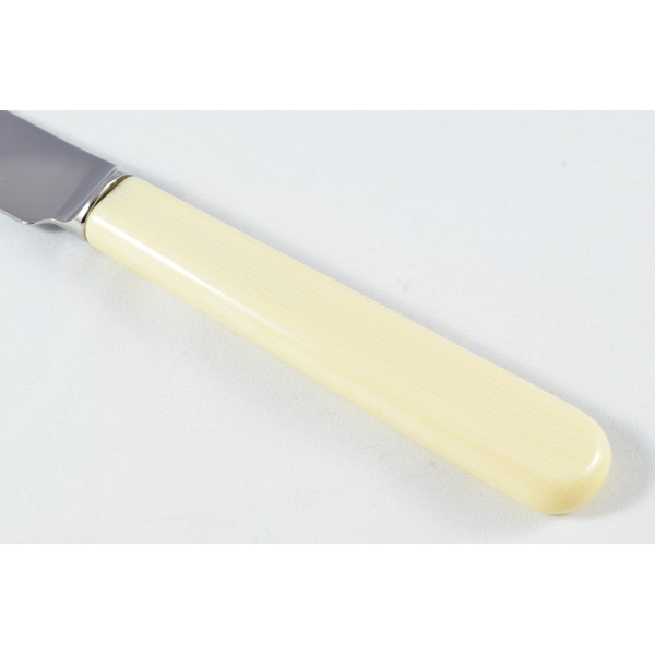 New Fantastic Genuine Cream/white Handle Dessert Knife Made In Sheffield England