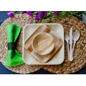 Disposable bamboo Palm Leaf Plate compostable - Eco Friendly - Biodegradable