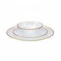 Handmade Organic Glass 18 Piece Dinner Set for 6 Persons