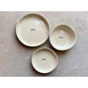 Custom set of 3 children dinnerware plates Waldorf inspiration