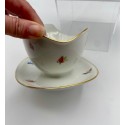 Heinrich H&C Selb Bavaria Sommer Wild Grass Butterflies Sauce boat, attached underplate and Oval Serving Bowl