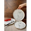 Modern Picasso face dinnerware set, Stoneware dinner side snack plates,  Salad pasta soup bowls, Serving tableware, Ceramic Art by Manya
Seller details