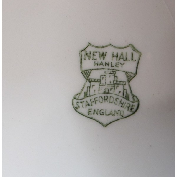 New Hall Hanley Staffordshire, dinnerware set for 4 (28 pieces) with “Indian Tree” pattern, England circa 1940