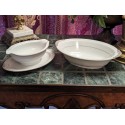 Retired Noritake Dawn Serving Bowl and Gravy Boat