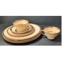 Johnson Brothers- "Victorian" gold rimmed dinner setting