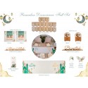 Personalized Ramadan Eid Living Dining Room Set | Ramadan Eid Gift | Ramadan Banner Runner Calendar Table Decor Cutlery Holder Napkin Ring