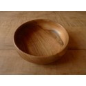 Children's plate in walnut wood, food-safe, ecological and robust