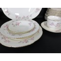 Vintage Dinnerware set Apple Blossoms Liberty Shape by Homer Laughlin s/8 7 cups 56 pieces total