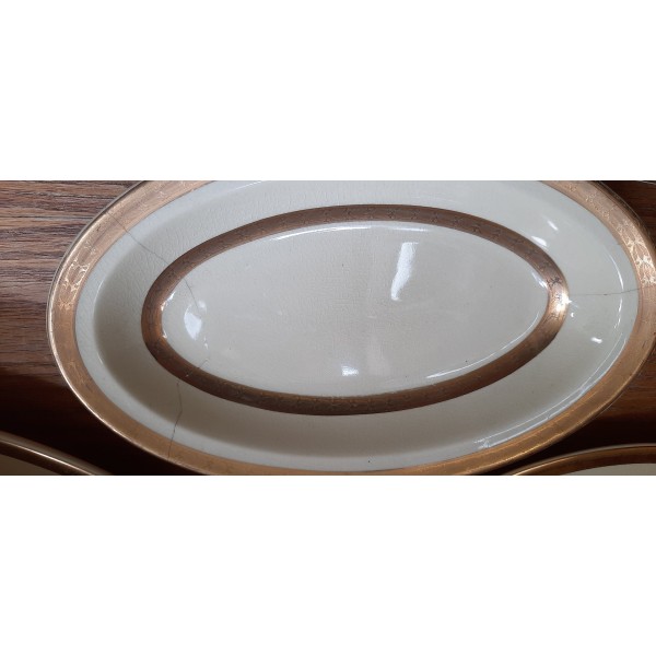 Johnson Brothers- "Victorian" gold rimmed dinner setting