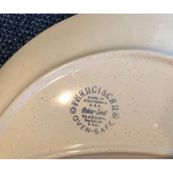 Franciscan Oasis Crescent Plate, Vintage MCM