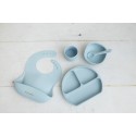 Pastel Blue 6-PIECE Toddler/Baby led Weaning/Feeding set/Kids tableware set/pastel Pink/blue/yellow/green/marble white