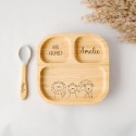 Children's plate personalized, bamboo plate baby, baby gift, baby plate personalized, baptism, children's tableware personalized, birth
Seller details