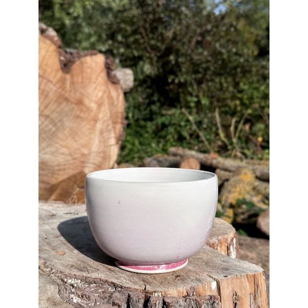 Handmade ceramic noodles bowl | 9.5H x 13W cm | Blushing Roseate Ombre Tableware Collection