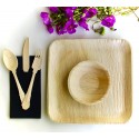 Disposable bamboo Palm Leaf Plate compostable - Eco Friendly - Biodegradable