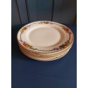 5 vintage Limoges plates - porcelain side plates marked LIMOGES FRANCE Joseph Soret Le Havre RAYNAUD & Cie France with gold rim and flowers
Seller details