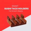 Sushi Taco Stand 3 PC, Sushi Taco Display, Wooden Sushi Taco Tray, Taco-Shaped Sushi Holder, Sushi Taco Rack, Sushi Taco Holders, Sushi item