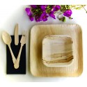 Disposable bamboo Palm Leaf Plate compostable - Eco Friendly - Biodegradable