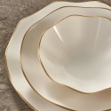 Handmade Organic Porcelain Dinnerware Sets Gold