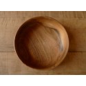 Children's plate in walnut wood, food-safe, ecological and robust