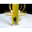 Elegant Glass Gold Laurel Band 4 Piece 1 7/8" Dessert Bowls With Underplate
Seller details