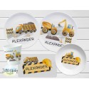 Construction Vehicles Children's Plate set, Personalized Plate, Cup, Melamine Plate, Baptism Gift, Birthday Gift, First Birthday, Baby Gift
Seller details