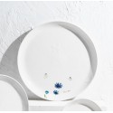 Large Ceramic Dinner Plate, 1 Piece, Inspired by Wildflowers, Wildflowers Main Course Plate, Kitchen Pottery Gift, Tableware, Jewish Holiday