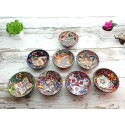 Set of 3 Large Handmade Ceramic Bowls  Embossed HandPainting Pasta Rice Sauce Soup Serving Turkish Pottery Decorative New Home Moving Gift