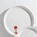 Large Ceramic Dinner Plate, 1 Piece, Inspired by Wildflowers, Wildflowers Main Course Plate, Kitchen Pottery Gift, Tableware, Jewish Holiday