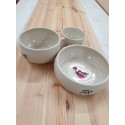To grandchildren, Personalized gift for kids Made to order, set for children, Fan Design ceramic  bowl, pretty bird, colors, cup with handle
Seller details