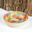 Bowl-Plate Rainbow / Happy ceramic plate / colorful plate / Ideal for pasta, risotto, bowl or just a soup.