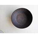 Black Ceramic Bowl,handmade textured ceramic