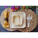 Disposable bamboo Palm Leaf Plate compostable - Eco Friendly - Biodegradable