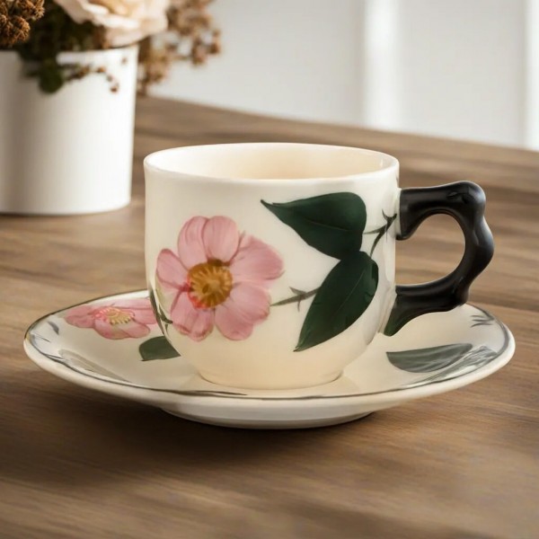 Villeroy & Boch: Wildrose coffee cup with saucer 2-piece