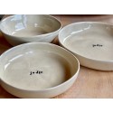 Custom set of 3 children dinnerware plates Waldorf inspiration