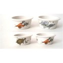 Vintage 60s dishes with vegetables and seafood drawings, German porcelain mid century soup plate, meat plate bowl fireproof dinnerware
Seller details