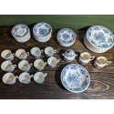 Kensington Ironstone Staffordshire Balmoral Blue dinnerware set - 1801 - Made in England - pieces sold individually
